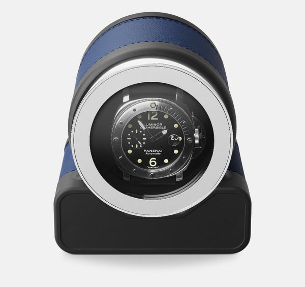 Loja de Relógios Monocromáticos | Scatola del Tempo - Rotor Um - Bobinador de Relógio - Azul