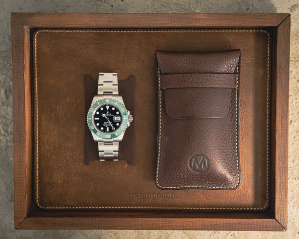 Monochrome-leather-watch-pouch-single-watch-dark-brown-1