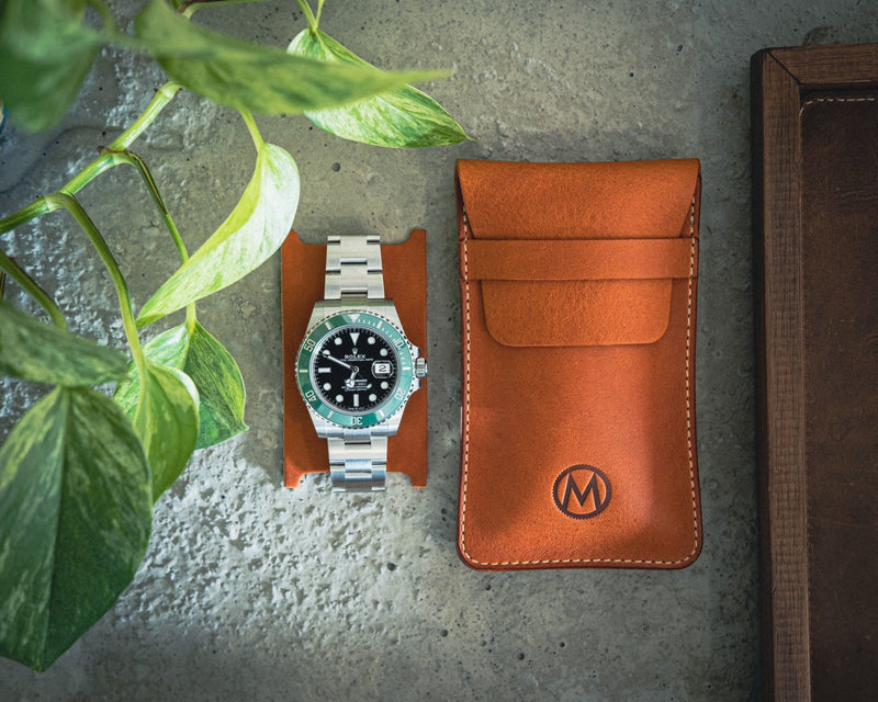 Monochrome-leather-watch-pouch-single-watch-tan-1