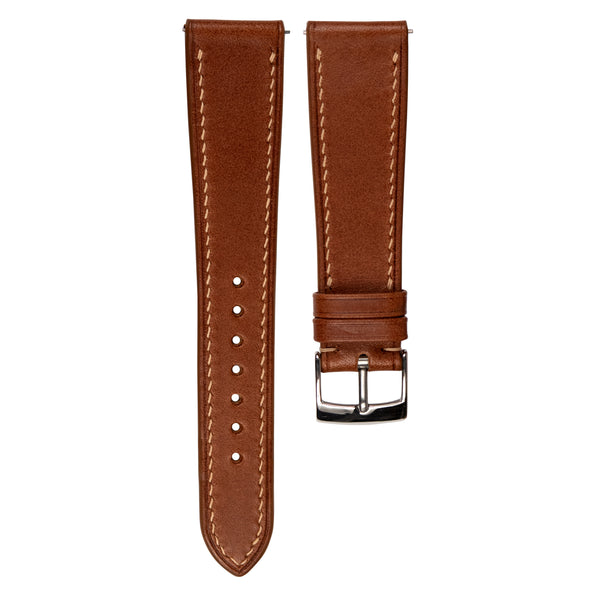 Loja de Relógios Monocromáticos | Delugs - Buttero - Calfskin Watch Strap - Cognac